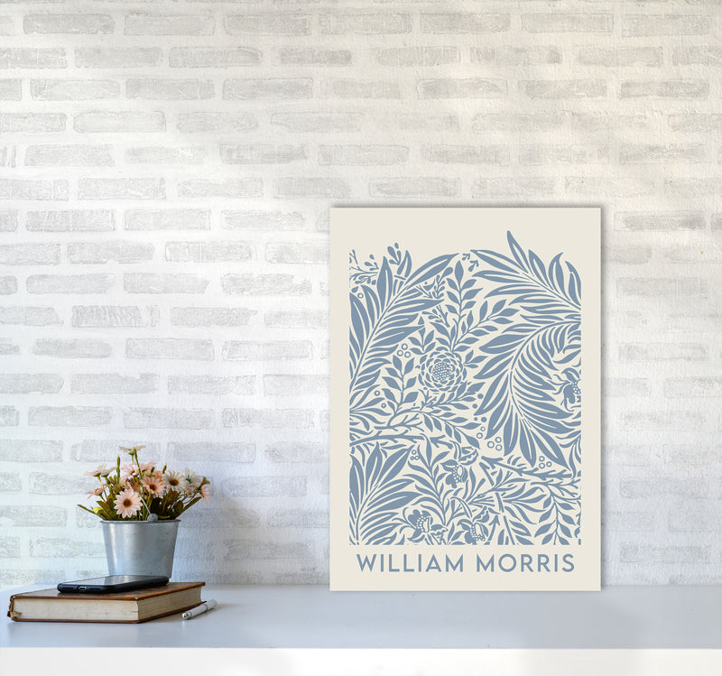 William Morris- Blue Wild Flowers Art Print by Jason Stanley A2 Black Frame