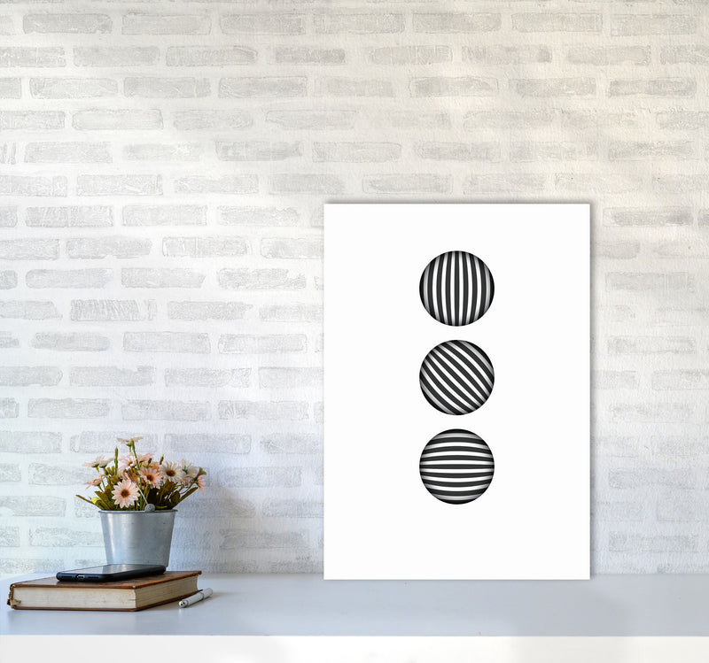 Minimal Geometric Series - 49 Art Print by Jason Stanley A2 Black Frame