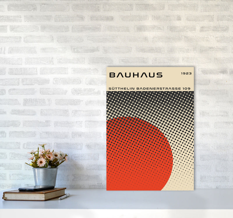 Bauhaus Geometric Red Vibe II Art Print by Jason Stanley A2 Black Frame