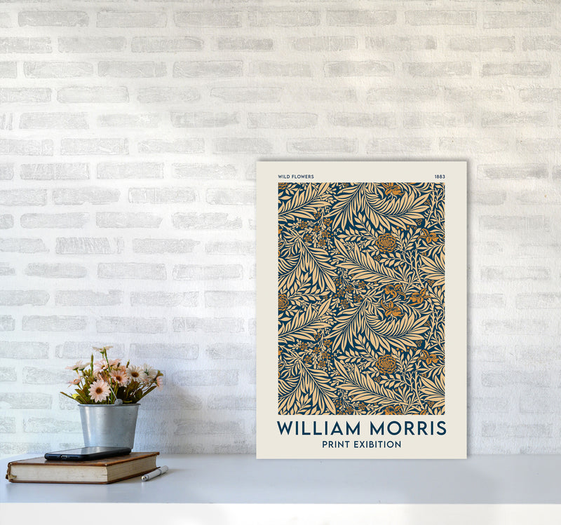 William Morris- Wild Flowers Art Print by Jason Stanley A2 Black Frame