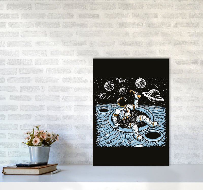 Cold Beer And Zero Gravity Art Print by Jason Stanley A2 Black Frame