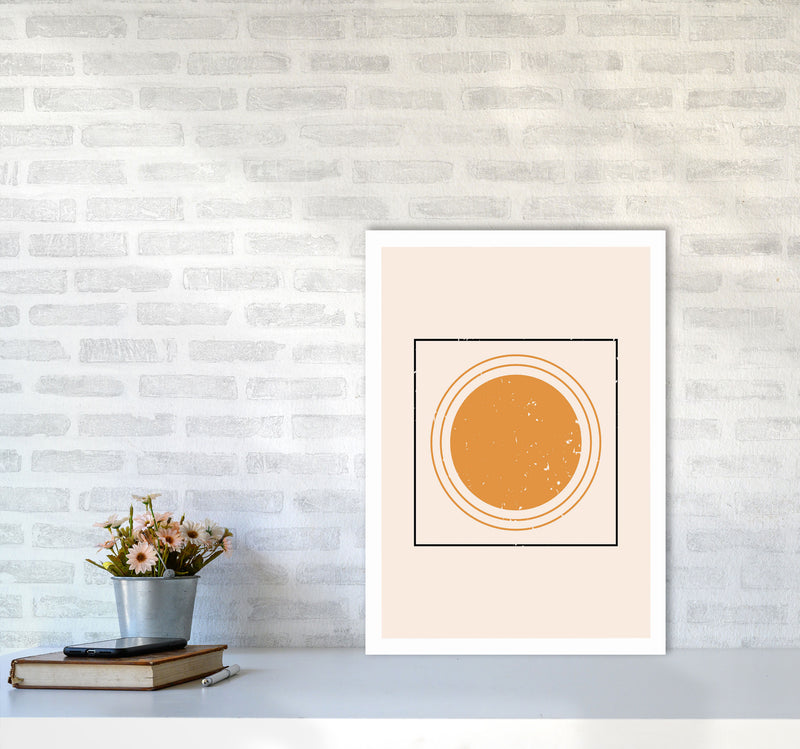 Sunshine Abstract Drawing Art Print by Jason Stanley A2 Black Frame