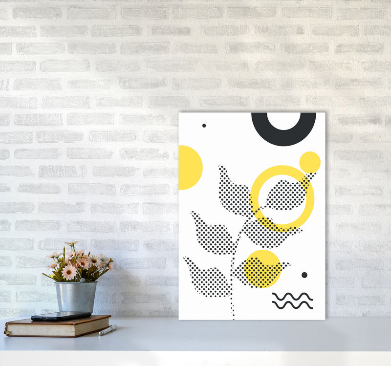 Abstract Halftone Shapes 4 Art Print by Jason Stanley A2 Black Frame