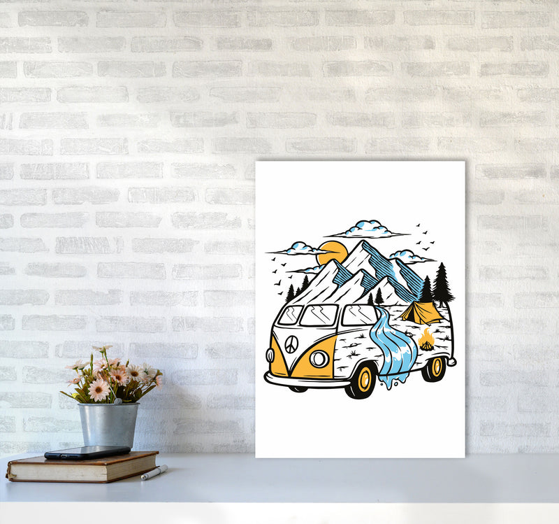 Home Is Where You Park It Art Print by Jason Stanley A2 Black Frame