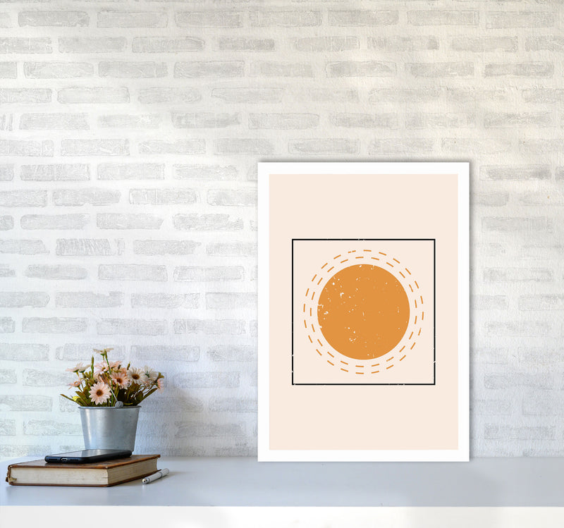 Abstract Sun For The Win Art Print by Jason Stanley A2 Black Frame