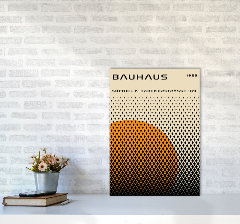 Bauhaus Geometric Yellow Art Print by Jason Stanley A2 Black Frame