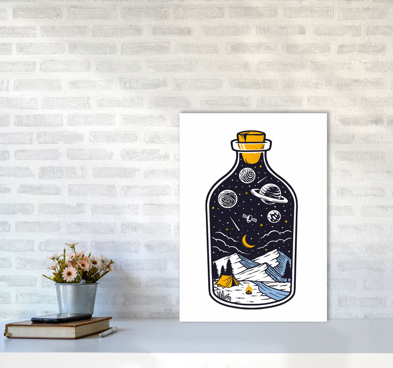 The Universe In A Bottle Art Print by Jason Stanley A2 Black Frame