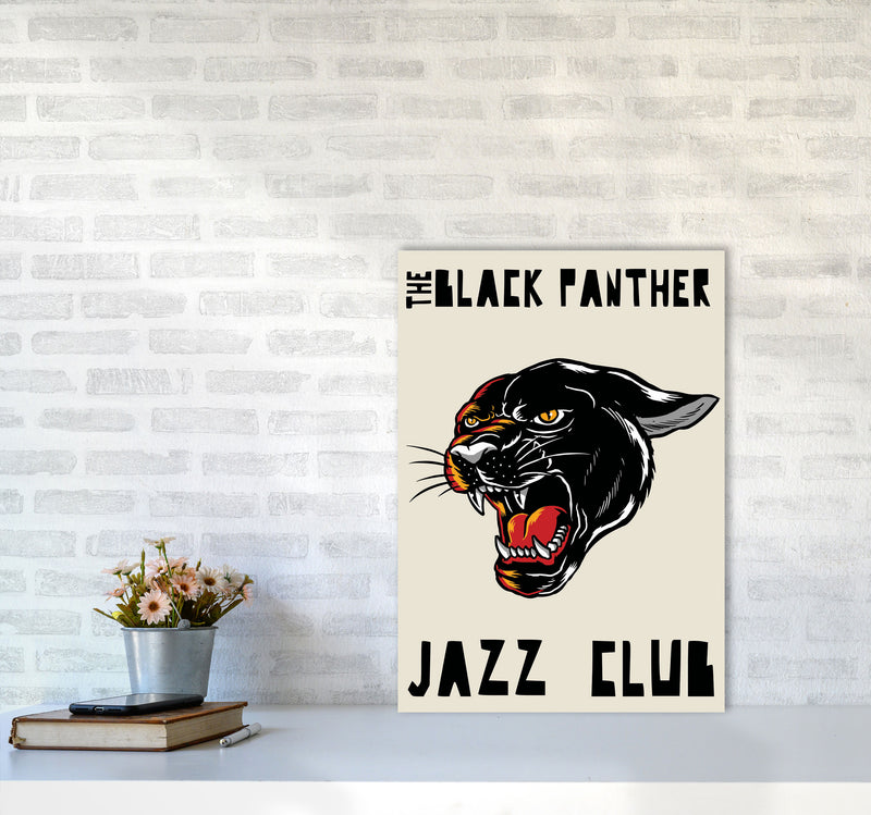 Black Panther Jazz Club Art Print by Jason Stanley A2 Black Frame