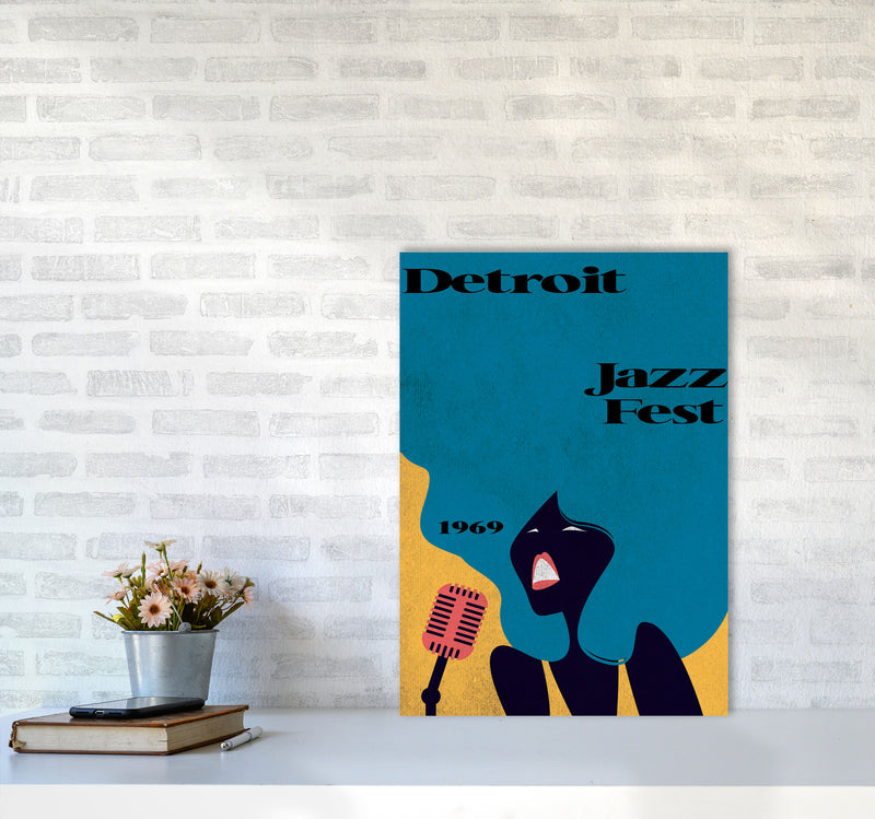 Detroit Jazz Fest 1969 Art Print by Jason Stanley A2 Black Frame
