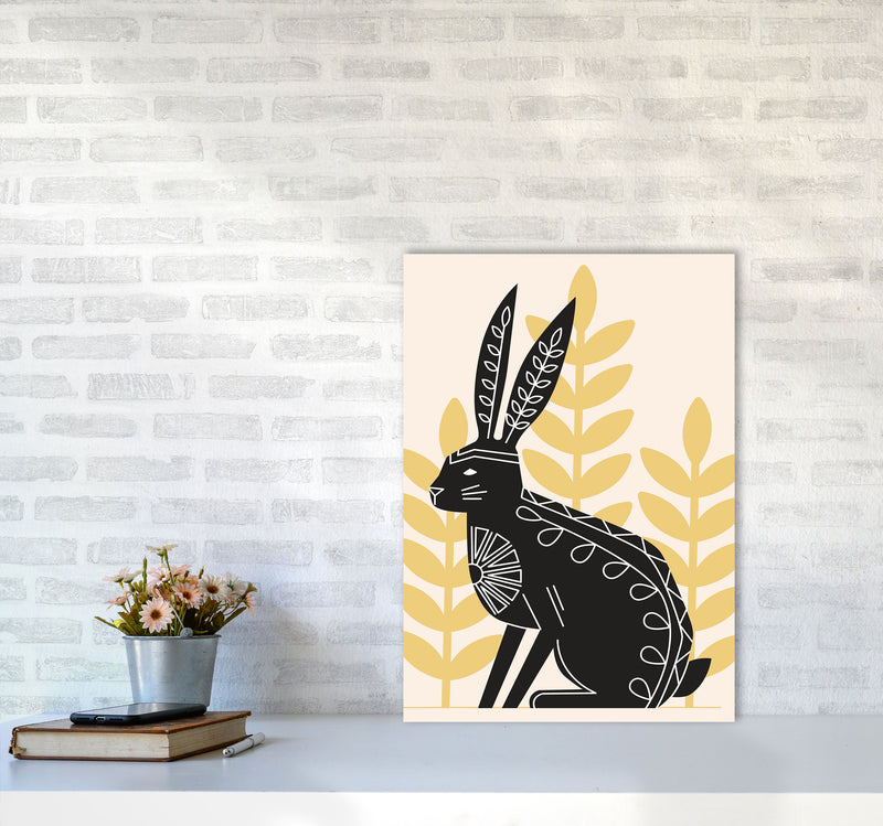 Bunny's Natural Habitat Art Print by Jason Stanley A2 Black Frame