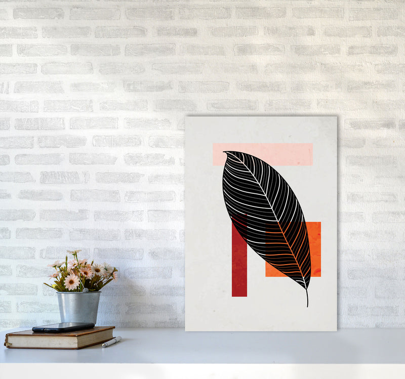 Abstract Leaf Vibe IIII Art Print by Jason Stanley A2 Black Frame
