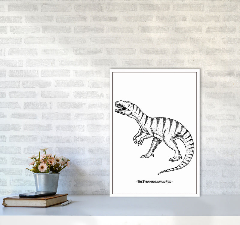 The Tyrannosaurus Rex Art Print by Jason Stanley A2 Black Frame