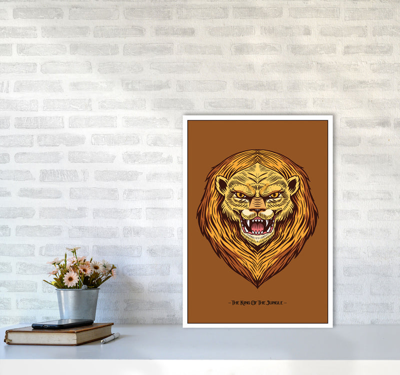 The King Of The Jungle Art Print by Jason Stanley A2 Black Frame