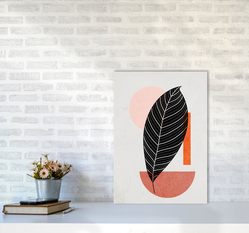 Abstract Leaf Vibe I Art Print by Jason Stanley A2 Black Frame
