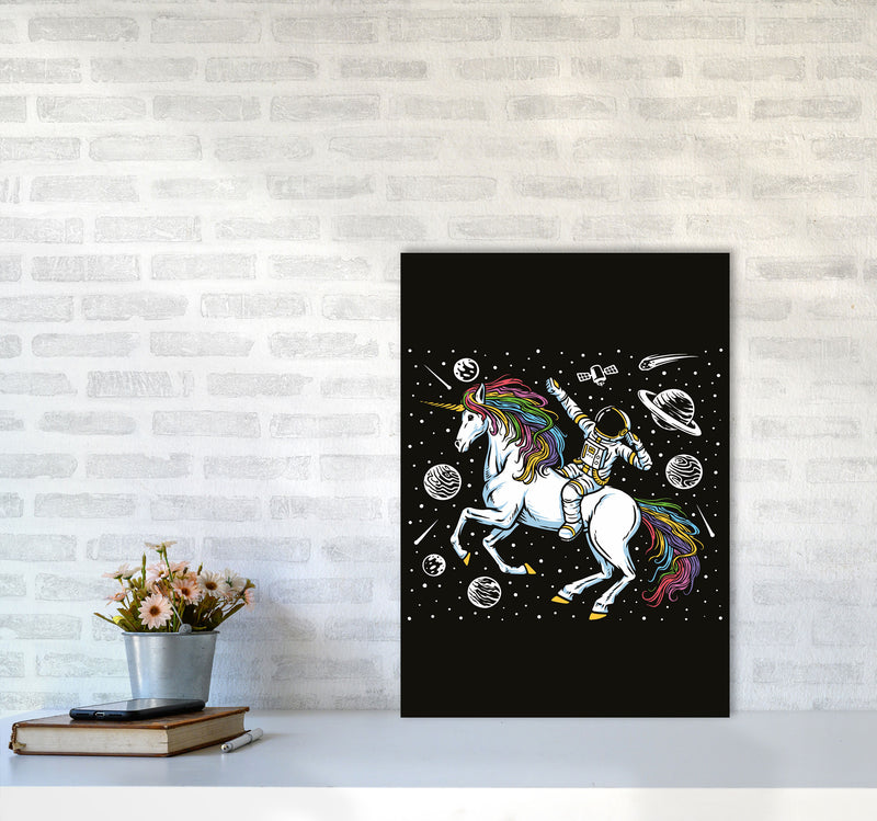 The Galictic Unicorn Art Print by Jason Stanley A2 Black Frame