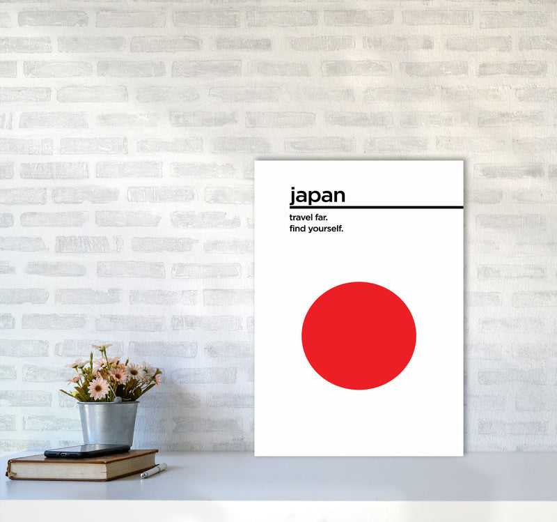 Japan Travel Poster Art Print by Jason Stanley A2 Black Frame