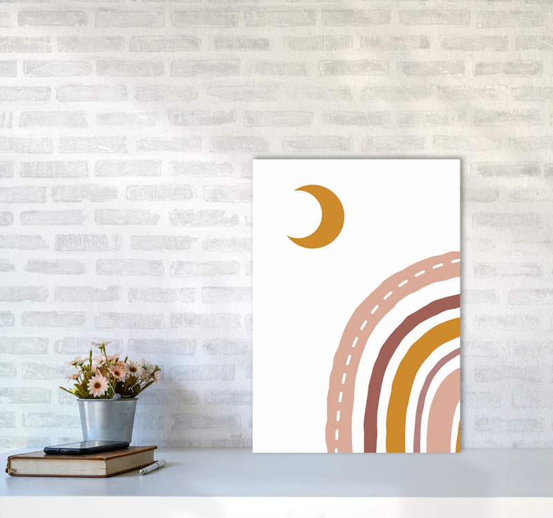 Abstract Moonvibes Art Print by Jason Stanley A2 Black Frame