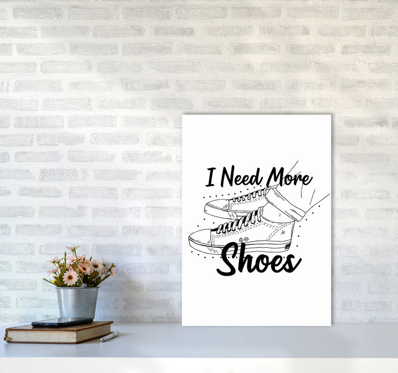 I Need More Shoes Art Print by Jason Stanley A2 Black Frame