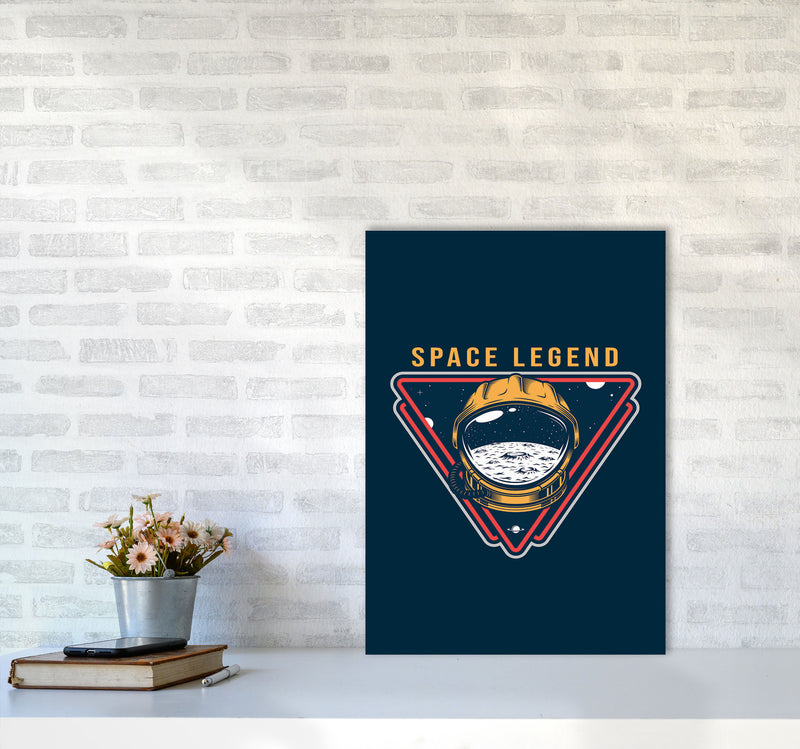 Space Legend Blue Art Print by Jason Stanley A2 Black Frame