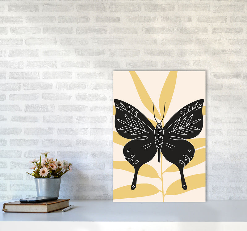 Abstract Butterfly Art Print by Jason Stanley A2 Black Frame