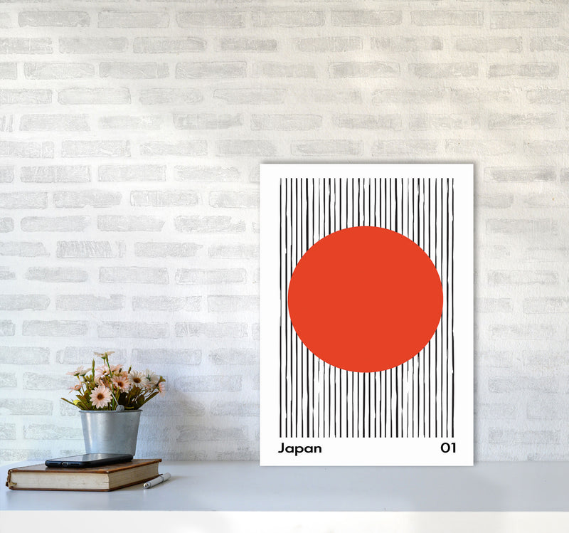 Japan Midcentury Art Print by Jason Stanley A2 Black Frame