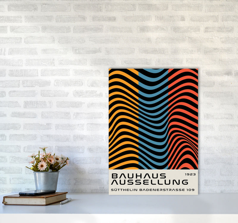 Bauhaus Tri-Color Art Print by Jason Stanley A2 Black Frame