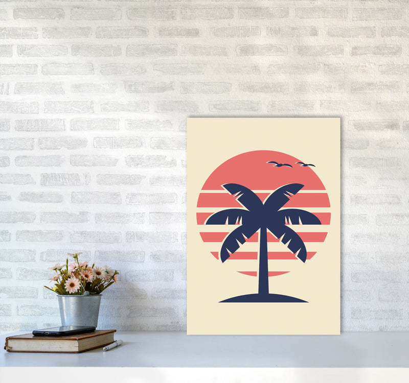 Palm Tree Vibes Art Print by Jason Stanley A2 Black Frame