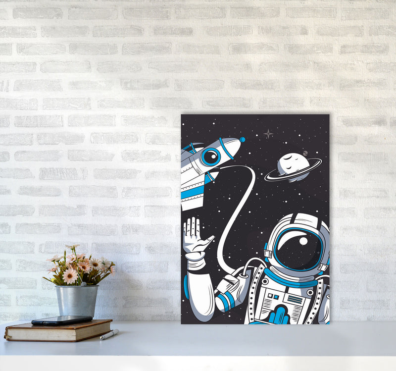 Hello From Space Art Print by Jason Stanley A2 Black Frame
