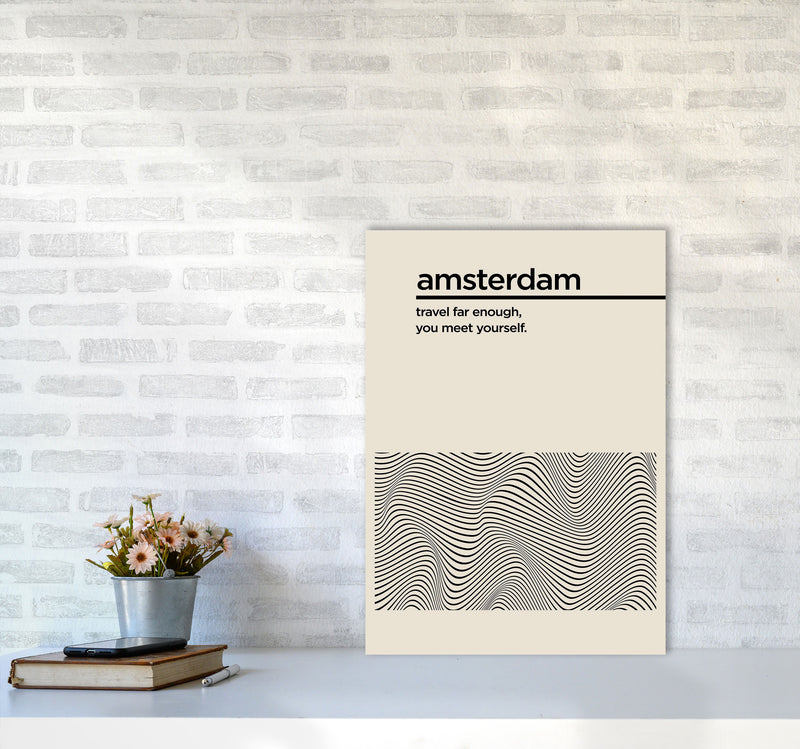 Amsterdam Travel Art Print by Jason Stanley A2 Black Frame