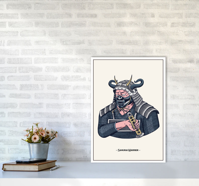 Samurai Warrior Art Print by Jason Stanley A2 Black Frame