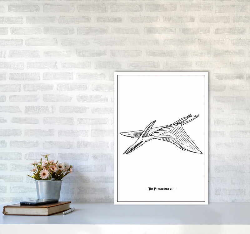 The Pterodactyl Art Print by Jason Stanley A2 Black Frame