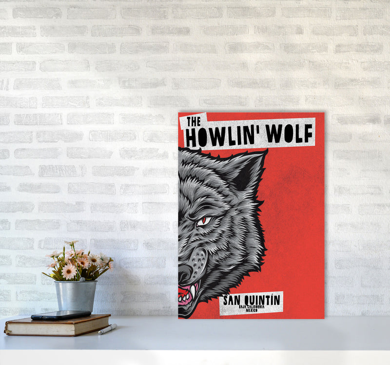 The Howlin Wolf Art Print by Jason Stanley A2 Black Frame