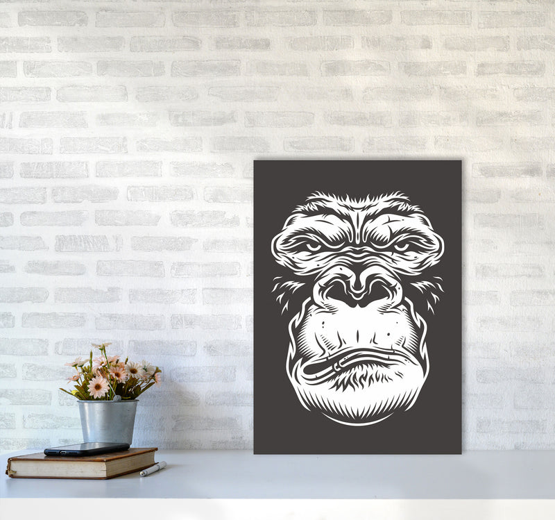 Close Up Ape Art Print by Jason Stanley A2 Black Frame