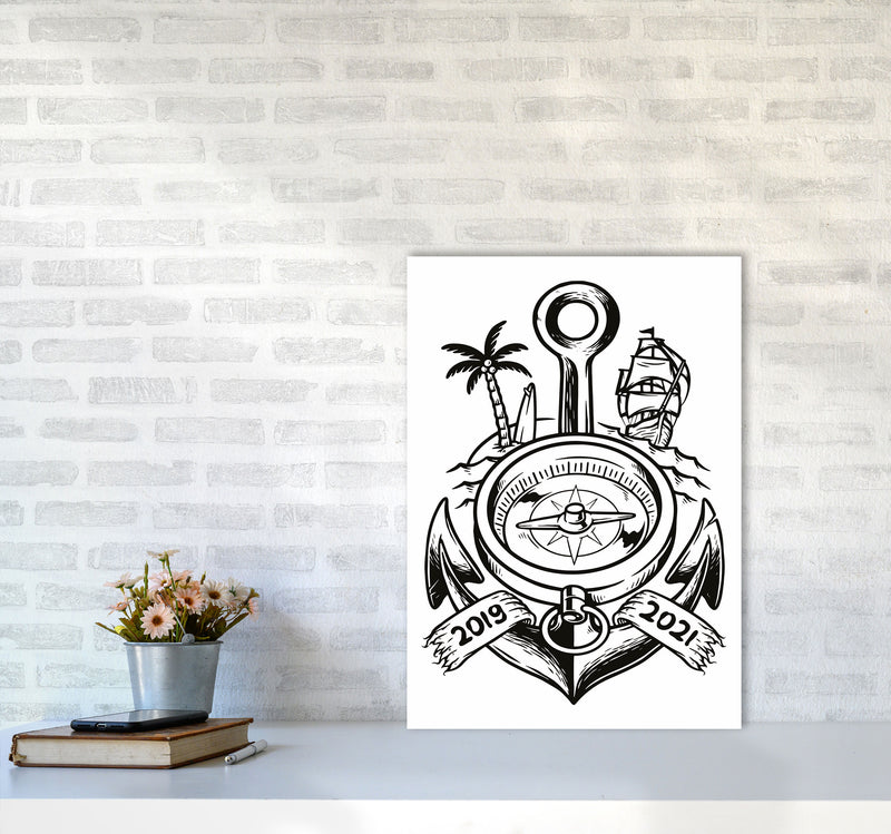 Yarrrrrrrrrr Art Print by Jason Stanley A2 Black Frame