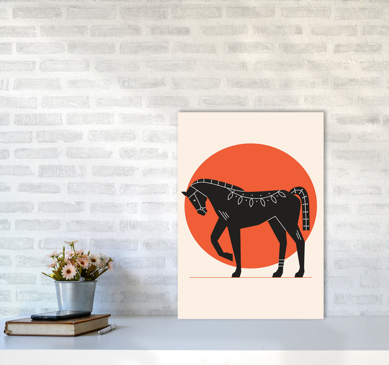 Proud Horse Art Print by Jason Stanley A2 Black Frame