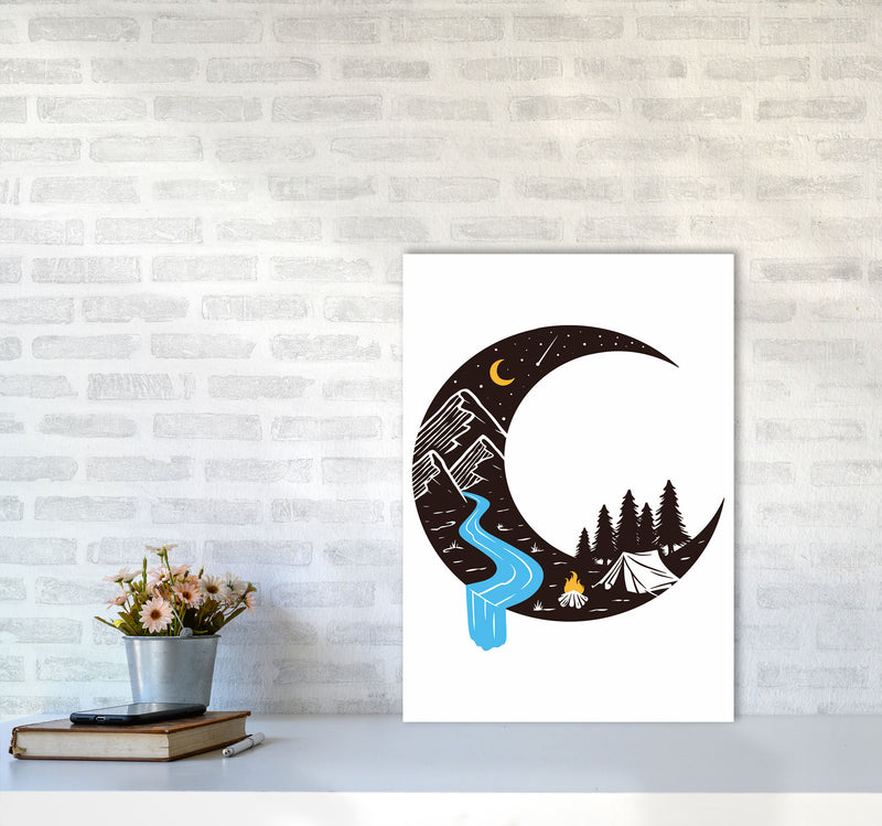 Moon River Art Print by Jason Stanley A2 Black Frame