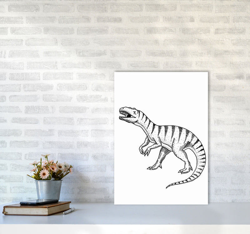 Dinosaur Art Print by Jason Stanley A2 Black Frame