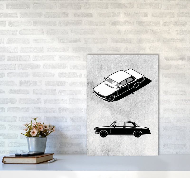 Minimal Car Series II Art Print by Jason Stanley A2 Black Frame