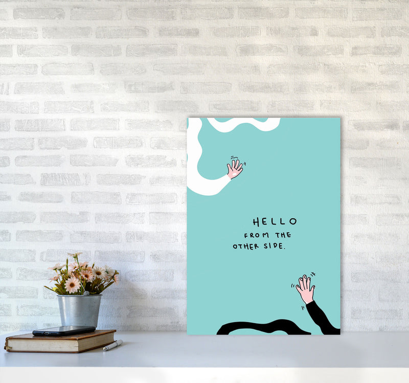 Hello From The Other Side Art Print by Jason Stanley A2 Black Frame