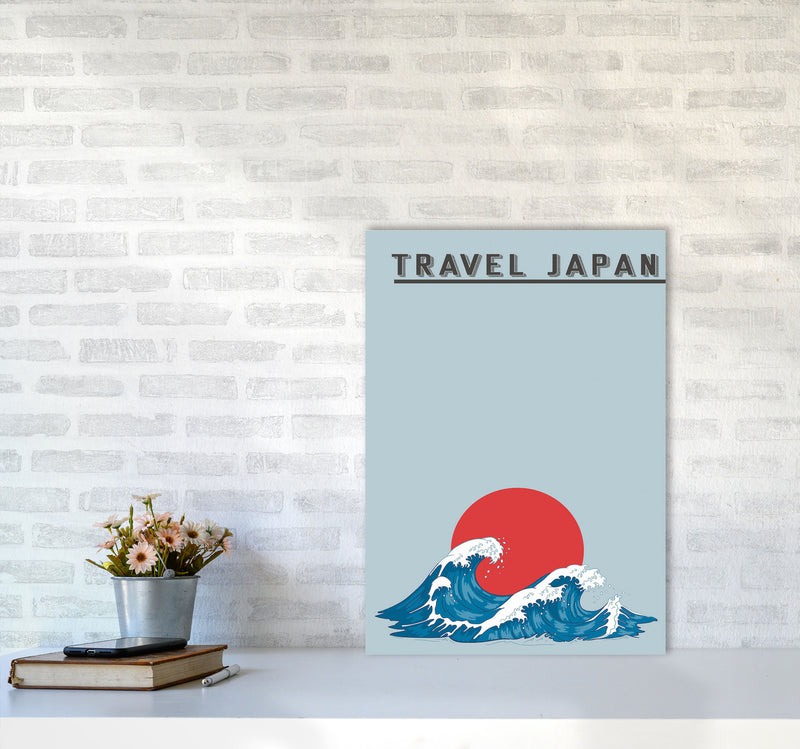 Japanese Waves Art Print by Jason Stanley A2 Black Frame