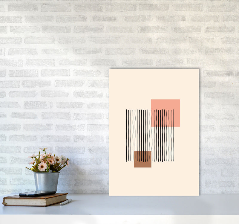 Geometric Abstract Shapes IIII Art Print by Jason Stanley A2 Black Frame