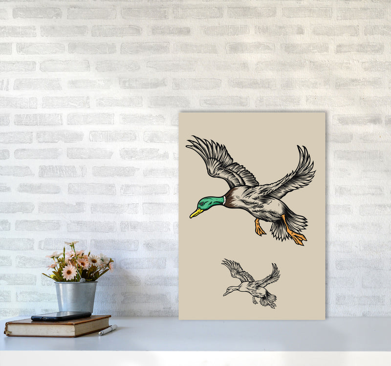 Flying Ducks Art Print by Jason Stanley A2 Black Frame
