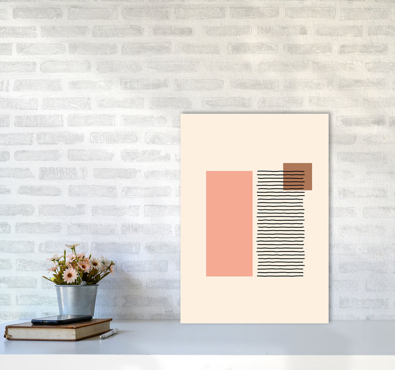 Geometric Abstract Shapes II Art Print by Jason Stanley A2 Black Frame