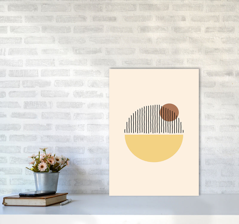 Geometric Abstract Shapes I Art Print by Jason Stanley A2 Black Frame