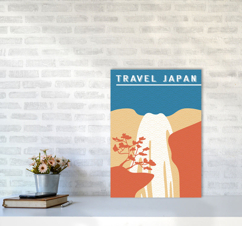 Traval Japan Minimilism I Art Print by Jason Stanley A2 Black Frame