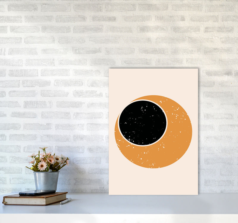 Abstract Contemporary Sun Art Print by Jason Stanley A2 Black Frame