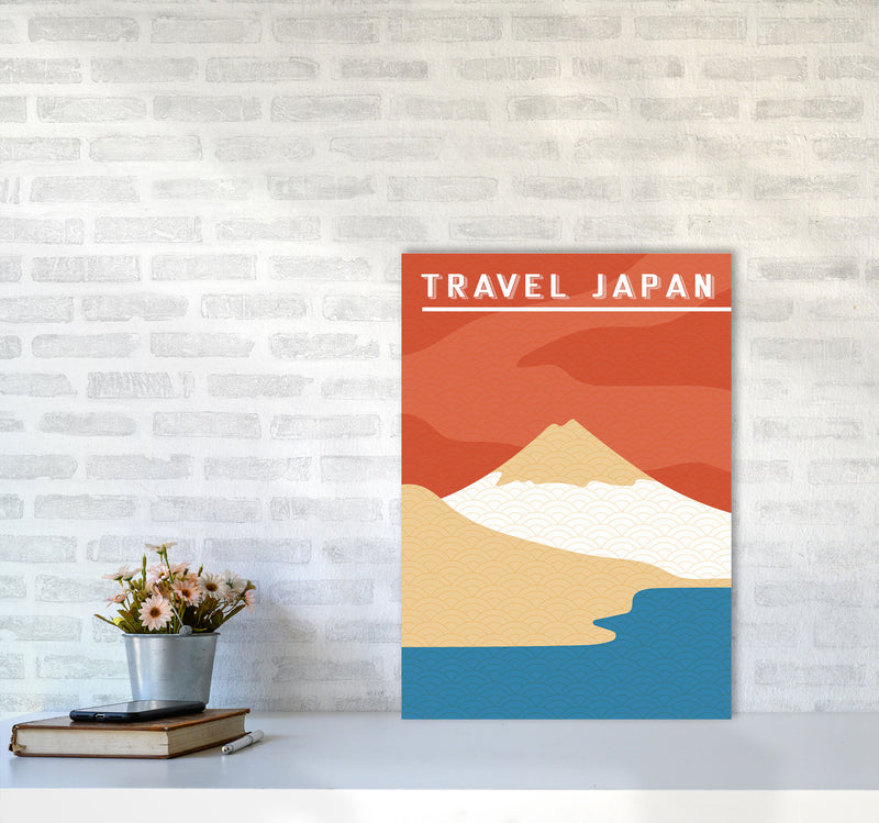 Traval Japan Minimilism II Art Print by Jason Stanley A2 Black Frame