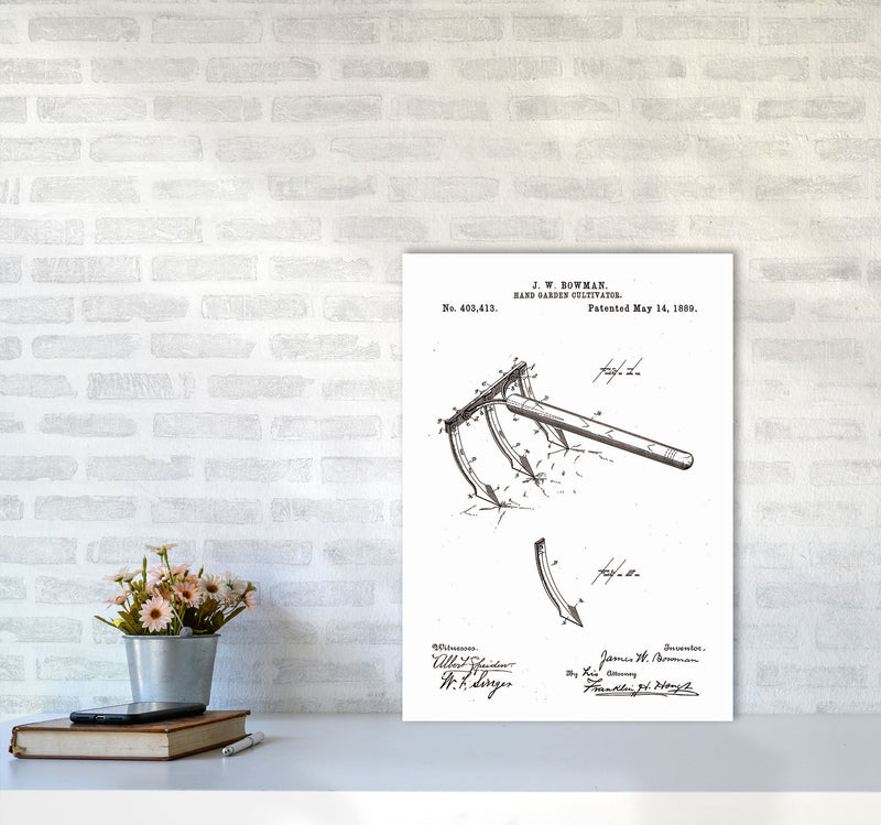 Garden Tool Patent Art Print by Jason Stanley A2 Black Frame