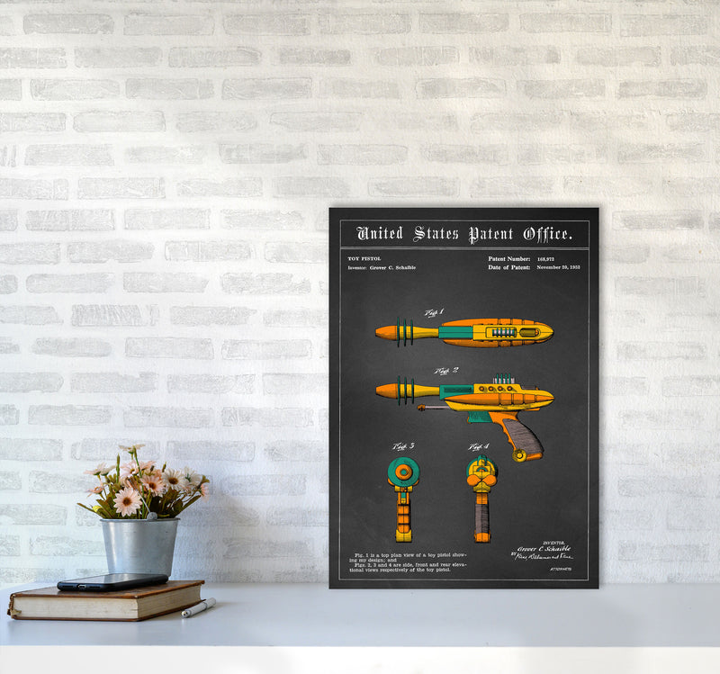 Raygun Art Print by Jason Stanley A2 Black Frame