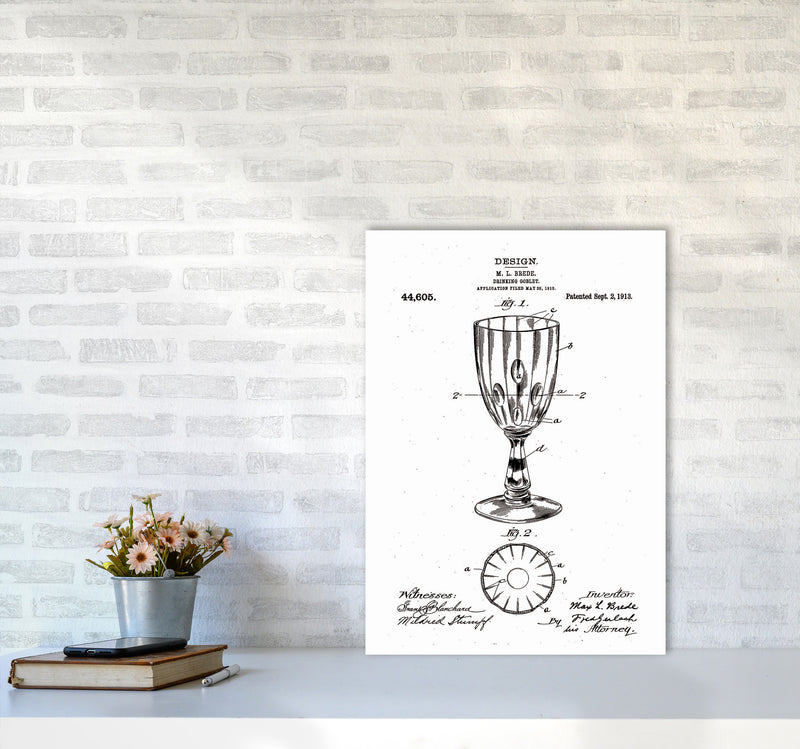 Goblet Patent Art Print by Jason Stanley A2 Black Frame